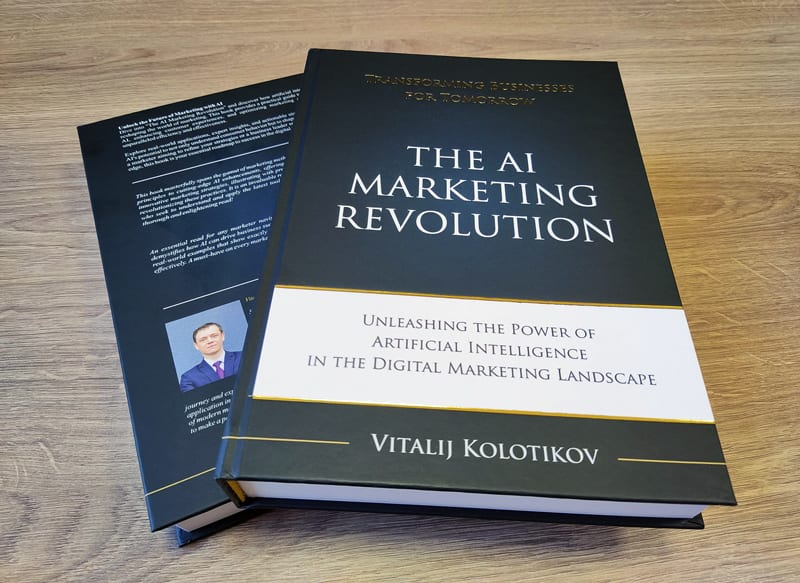 The AI Marketing Revolution by Vitalij Kolotikov — book cover.